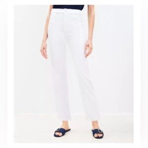 LOFT Women's Petite High Rise Slim Jeans - White - Size 31